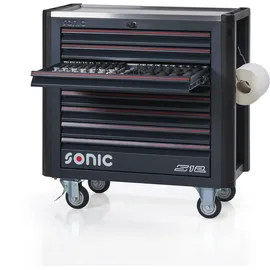 SONIC Equipment Werkstattwagen Stahl 485-tlg. grau