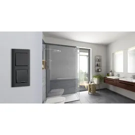 Kopp Schuko-Steckdose Athenis Unterputz IP44 Anthrazit
