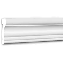 PROFHOME DECOR Wand- und Friesleiste Profhome 151354 Weiß 2 St. 200 x 2,6 x 6,8 cm