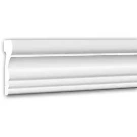 PROFHOME DECOR Wand- und Friesleiste Profhome 151354 Weiß 2 St. 200 x 2,6 x 6,8 cm