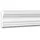 PROFHOME DECOR Wand- und Friesleiste Profhome 151354 Weiß 2 St. 200 x 2,6 x 6,8 cm