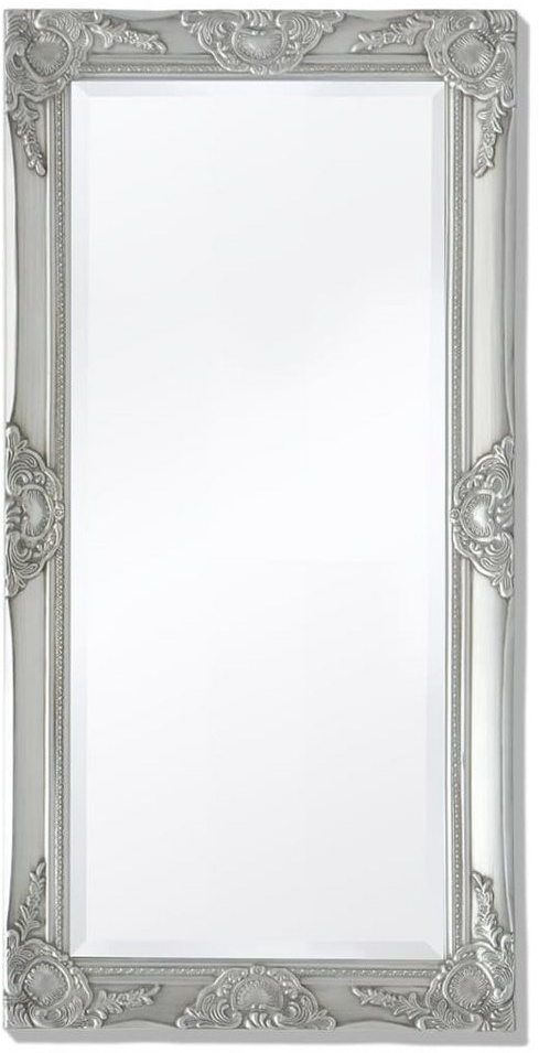 vidaXL Spiegel Wandspiegel im Barock-Stil 100x50 cm Silbern (1-St) silberfarben