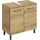 Saphir Waschbeckenunterschrank SAPHIR "Quickset 919 Unterbeckenschrank, Riviera Eiche quer Nachbildung", braun (riviera eiche quer nachbildung), B:60cm H:62cm T:33cm, Holzwerkstoff, Schränke, Waschbeckenunterschrank, Waschbeckenschrank inkl.