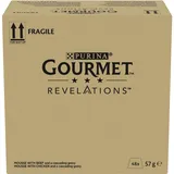 Purina 48x 57g Revelations Mousse Fleisch-Mix (Rind, Huhn) Gourmet Katzenfutter nass