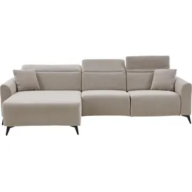 A.Z. Iwaniccy Eckcouch Webstoff 2-Sitzer Beige
