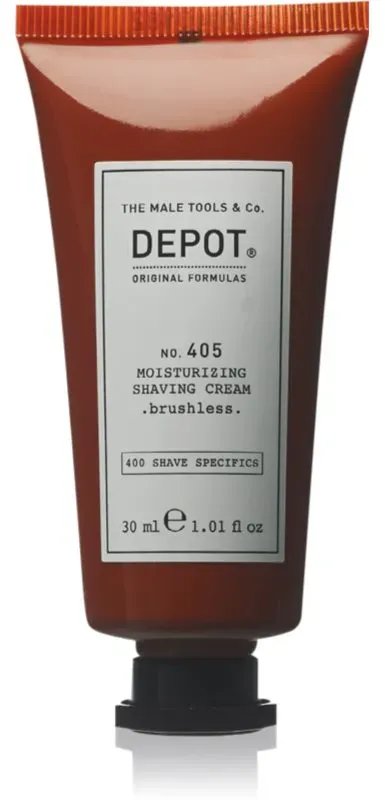 Depot No. 405 Moisturizing Shaving Cream Feuchtigkeitsspendende Rasiercreme brushless 30 ml