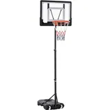 Homcom Basketballkorb schwarz 83 x 75 x 260 cm (BxTxH)