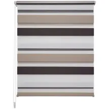 LIEDECO Duo Rollo Klemmfix 120 x 160 cm braun/beige/weiß