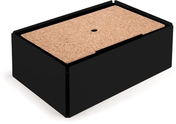Kabelbox CHARGE-BOX schwarz Kork"Kabelbox CHARGE-BOX"