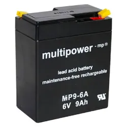 Multipower Blei-Akku MP9-6A Pb 6V / 9Ah