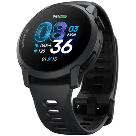 COROS Pace 4 GPS 43 mm Silikonarmband Schwarz 22 mm