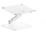 Alogic Elite Aluminum Laptop Stand Wireless Charger White