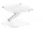 Alogic Elite Aluminum Laptop Stand Wireless Charger White