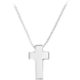 s.Oliver Kette mit Anhänger Kreuz Silber Edelstahl 40+3 cm
