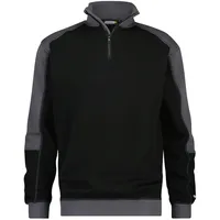 DASSY Sweatshirt Schwarz/Zementgrau XL