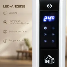 Homcom Heizgerät 2180 W LED-Licht mit 3 Stufen