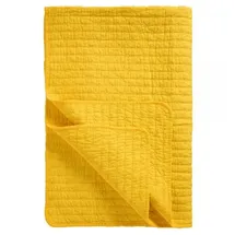 ib laursen Baumwoll-Quilt mit Kreuzstichen in gelb