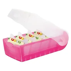 HAN Karteikasten CROCO 998-663 DIN A8 PP pink transluzent