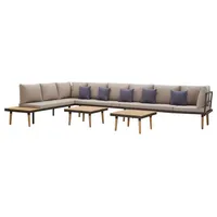 vidaXL 8-tlg. Garten-Lounge-Set mit Kissen braun
