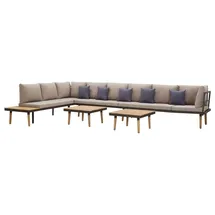 vidaXL 8-tlg. Garten-Lounge-Set mit Kissen braun