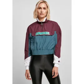 Starter Ladies Starter Colorblock Pull Over Jacket - Violet