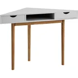 Epcom Eckschreibtisch Kiefer lackiert / Weiß