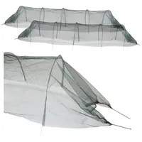 NATIV Pflanztunnel 2er Set mit Metallbögen, Gartentunnel 250x60x55cm, Netztunnel