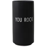 DESIGN LETTERS Kerzenständer You Rock Porzellan Schwarz