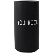 DESIGN LETTERS Kerzenständer You Rock Porzellan Schwarz