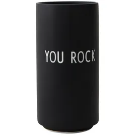 DESIGN LETTERS Kerzenständer You Rock Porzellan Schwarz