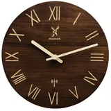 Holzwerk Germany Holzwerk Funkwanduhr 40,0 LAUENAU braun
