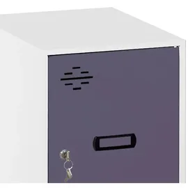 Simonrack Metallschrank mini 47,5 x 40 x 50 cm Weiß/Anthrazit