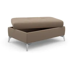 sit&more Stauraumhocker SIT & MORE "Latigo", braun (macchiato), B:98cm H:44cm T:68cm, Hocker, Hocker mit Stauraum Polsterhocker, inklusive Stauraum