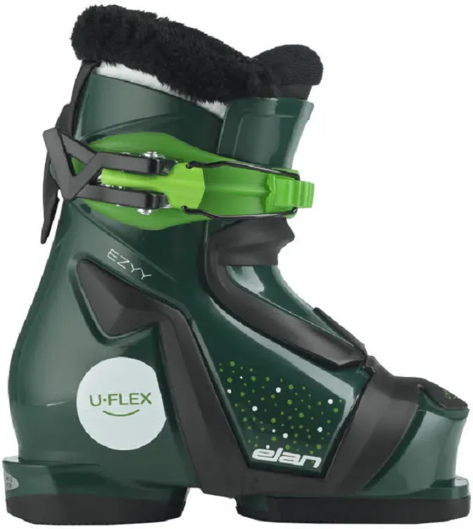 Elan EZYY 1 Kinder Skischuhe Skiboots Alpin Skistiefel grün 171⁄2