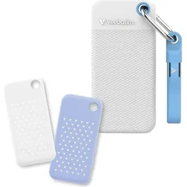 Verbatim Pocket SSD 2 TB USB 3.2 Gen2 Weiß/Hellblau 32321