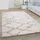 Paco Home Hochflor Teppich Wohnzimmer Schlafzimmer Boho Skandinavisch Shaggy Modern Rautenmuster, Grösse:80 cm Rund,