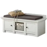 furn.design Hooge 124 x 42 x 45 cm Pinie weiß / weiß