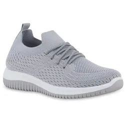 Damen Slip Ons in Grau