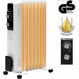 Flexot Flexot® Ölradiator 600W / 900W / 1500W - 3 Powerstufen 7 Rippen Elektroheizung Heizung Heizer Heater Radiator Überhitzungsschutz Thermostat Kabe...