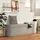 Homcom Sitzbank mit Stauraum, faltbar Polsterbank mit separaten Behältern, Bettbank mit Leinenoptik, Sitztruhe für Flur Schlafzimmer Wohnzimmer, 110 x 38 x 38 cm Dunkelgrau