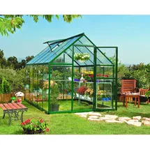 CANOPIA Hybrid Alu grün Polycarbonat 0,7 mm/Dach 4 mm 5,7 m2 inkl. Bundle