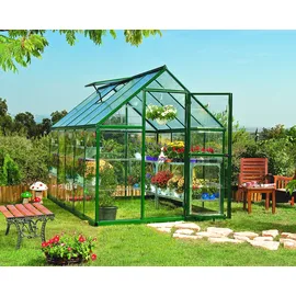 CANOPIA Hybrid Alu grün Polycarbonat 0,7 mm/Dach 4 mm 5,7 m2 inkl. Bundle