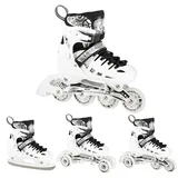 Nils Extreme Inliner Mit Der Austauschbaren Hockey-Kufe LED Nils Extreme NH10905 WEISS|SCHWARZ 31/34