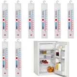 8 Stück Kühlschrankthermometer, Thermometer Kühlschrank mit Haken, Kühlschrank Thermometer innen, -40°C-50°C Thermometer Gefrierschrank, für Gefrierschrank Kühlschrank Kühltruhe Kühltheke (8)