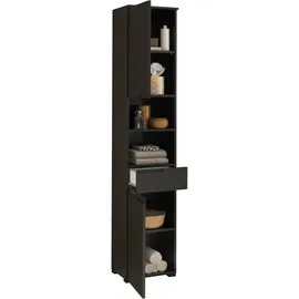 BASIC by Balculina Spice Hochschrank 40 x 191 cm Schwarz Holz