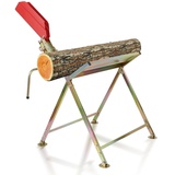 Joparri Sägebock mit Kettensägenhalterung, Klappbarer Sägeständer für Sägewerke und Werkstätten,Maximale Tragfähigkeit 150 kg,81x72x78,5 cm, holzsägebock für kettensäg