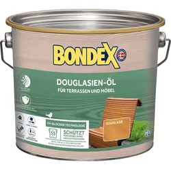 BONDEX Gartenholz Douglasien-Öl, Wasser-stop Abperleffekt, Wetterschutz, UV-Schutz, 2,5 l