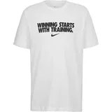 Nike Funktionsshirt Weiß/Schwarz L