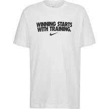 Nike Funktionsshirt Weiß/Schwarz L