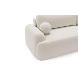 GRAINGOLD Eckcouch 2-Sitzer weiß